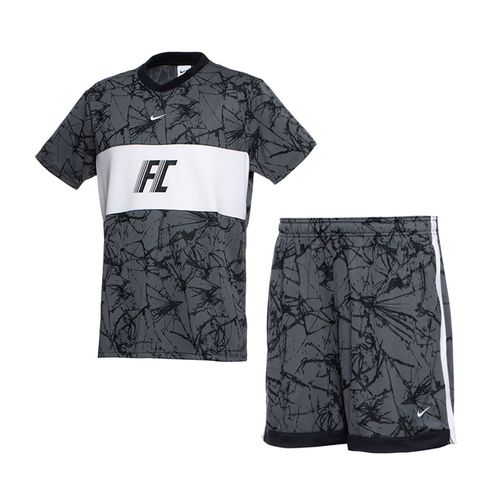 Bộ Quần Áo Cộc Tay Nam Nike Dri-FIT FC Men's Short Sleeve DV9770-068/DV9762-068 Màu Ghi Size M-1