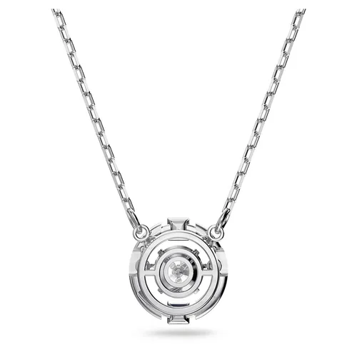 Dây Chuyền Nữ Swarovski Sparkling Dance Necklace Round Cut White Rhodium Plated 5286137 Màu Bạc Trắng