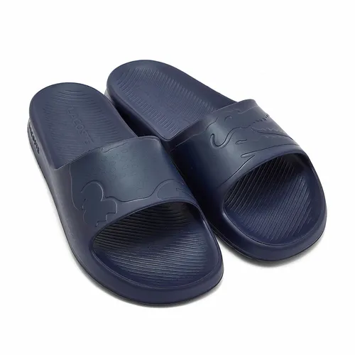 Dép Lacoste Croco Slide Logo 43CMA0018 95K Màu Xanh Navy Size 9