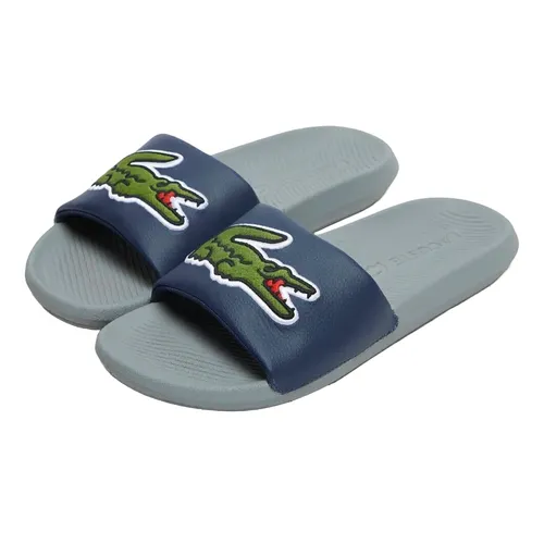 Dép Nam Lacoste Croco 41CMA0059516 Màu Navy Xám Size 6