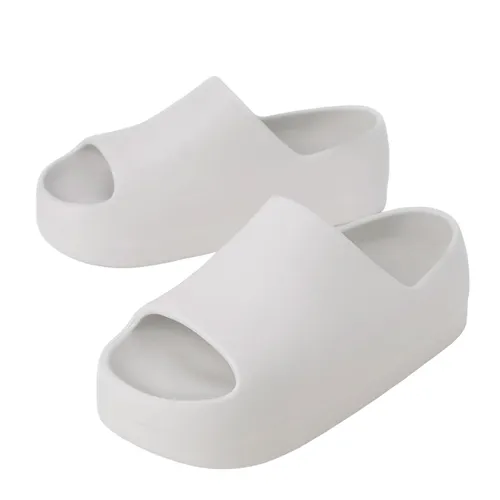 Dép Nữ Charles & Keith CNK Morgan Platform Slide Sandals - Chalk 71920002 Màu Trắng Đục