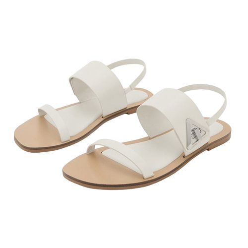 CHARLES & KEITH Faux Leather Sandals, Sand at John Lewis & Partners