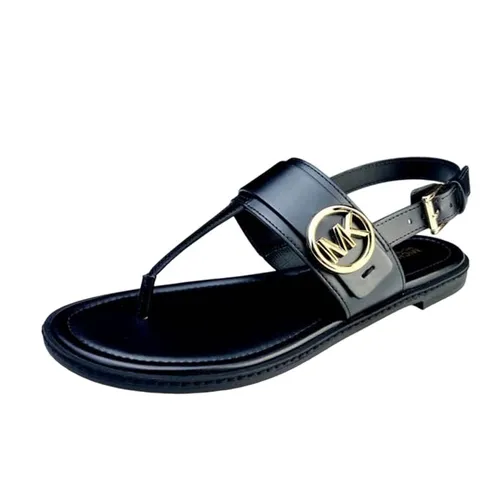 Dép Sandal Nữ Michael Kors MK Carmen Thong Negro Màu Đen Size 7