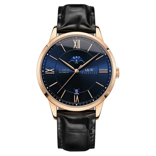 Đồng Hồ Nam I&W Carnival 528G2 Automatic Màu Xanh Đen