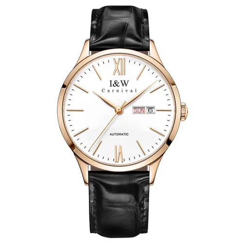 Đồng Hồ Nam I&W Carnival 529G1 Automatic Màu Đen Trắng
