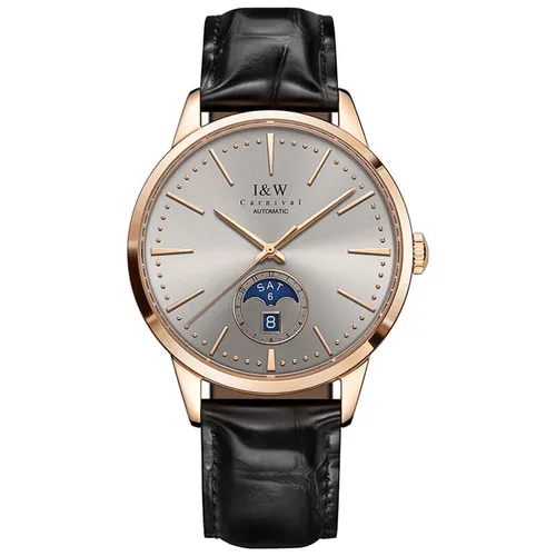 Đồng Hồ Nam I&W Carnival 541G1 Automatic Màu Xám Đen