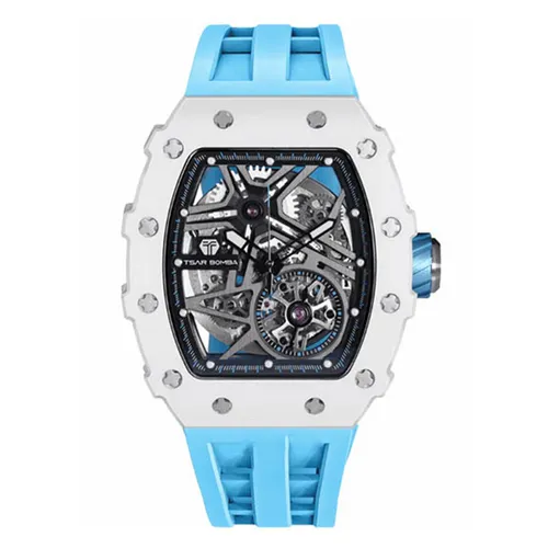 Đồng Hồ Nam Tsar Bomba Ceramic Bezel TB8209C-WBLUE Màu Xanh Blue - Đồng hồ - Vua Hàng Hiệu