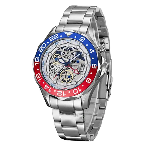 Đồng Hồ Nam Tsar Bomba Gmt Hybrid Diver Clock TB8802A-CW Màu Bạc - Đồng hồ - Vua Hàng Hiệu