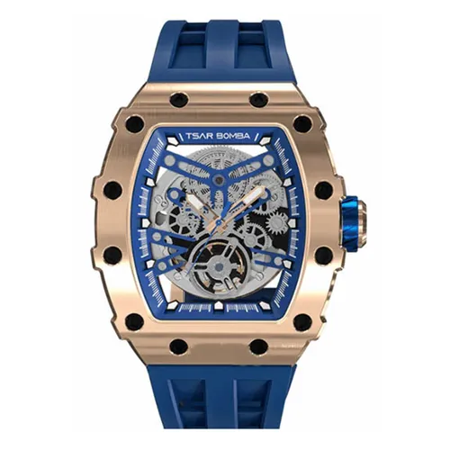 Đồng Hồ Nam Tsar Bomba Hollow TB8208A-GBLUE Màu Xanh