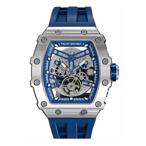 Đồng Hồ Nam Tsar Bomba Hollow TB8208A-SBLUE Màu Xanh Blue - Đồng hồ - Vua Hàng Hiệu