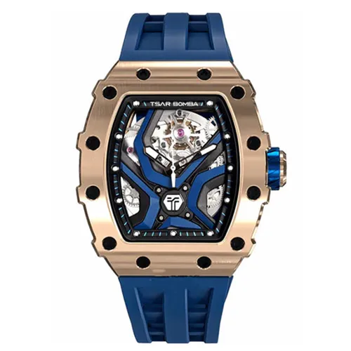 Đồng Hồ Nam Tsar Bomba Mechanical Waterproof TB8206A-GBLUE Màu Xanh Blue