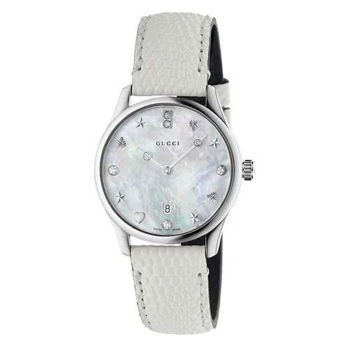 Đồng Hồ Nữ Gucci G-Timeless Watch 29mm YA126597 Màu Trắng