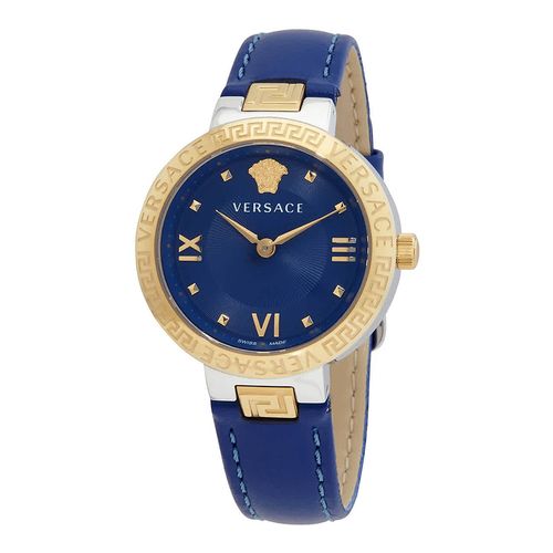 Đồng Hồ Nữ Versace Medusa Quartz Blue Dial Ladies Watch VE2K00321 Màu  Vàng Xanh