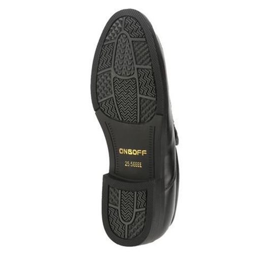 Giày Tây Nam On & Off Business Men's Shoes 651 Loafer Slip-On Black Màu Đen Size 42-4