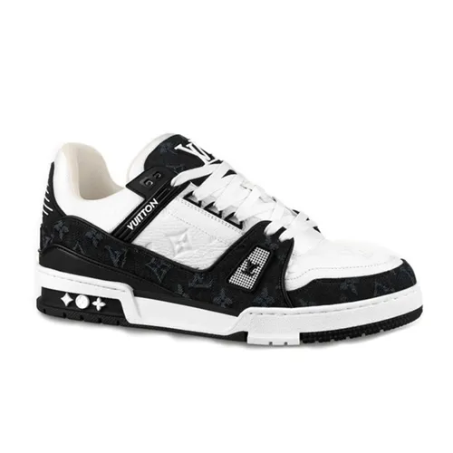 Giày Thể Thao Louis Vuitton LV Trainer White Black 1A9JG9 Màu Đen Trắng Size 41.5