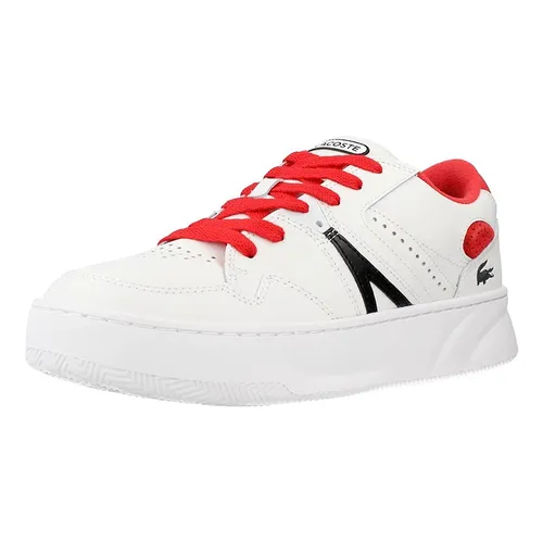 Giày Thể Thao Nam Lacoste Men's L005 Leather Colour-Pop Trainers Màu Trắng Phối Đỏ Size 41