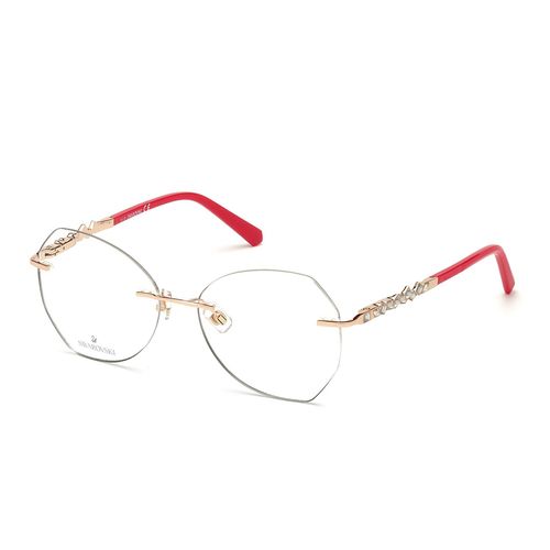 Gọng Kính Nữ Swarovski SK-5345 – 028 Eyeglasses Màu Đỏ/Vàng Hồng-1