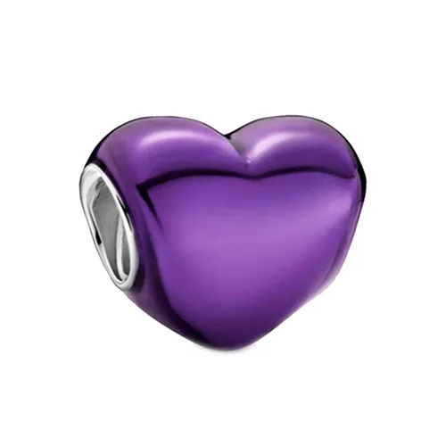 Trang sức - Hạt Vòng Charm Pandora Moments Hình Trái Tim Tráng Men 799291C01 Màu Tím - Vua Hàng Hiệu