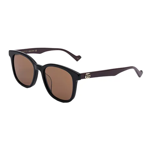 Kính Mát Gucci GG1001SK 002 Squared Shape In Acetate Màu Nâu Đen Size 55