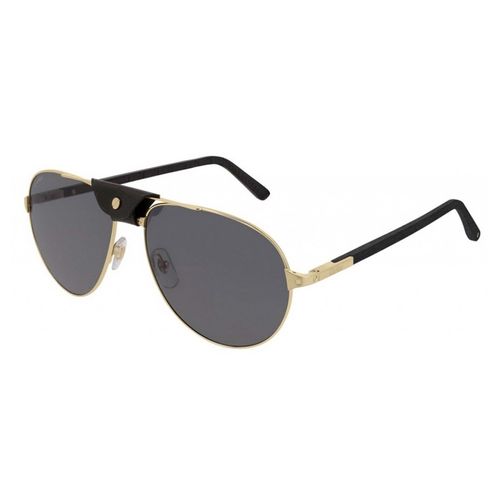 Kính Mát Nam Cartier Sunglasses CT0096S 001 Màu Xám