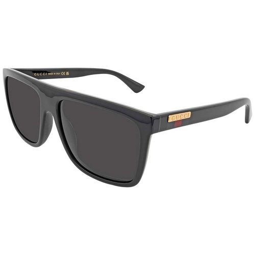 Kính Mát Nam Gucci Grey Browline Men's Sunglasses GG0748S 001 59 Màu Xám Đen-1