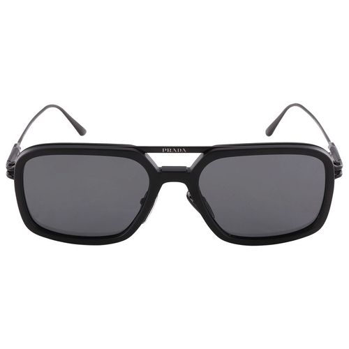 Kính Mát Nam Prada Polarized Dark Gray Square Men's Sunglasses PR 57ZS 1BO5Z1 55 Màu Đen