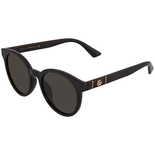 Kính Mát Nữ Gucci Grey Round Ladies Sunglasses GG0638SK 002 53 Màu Xám Đen-1