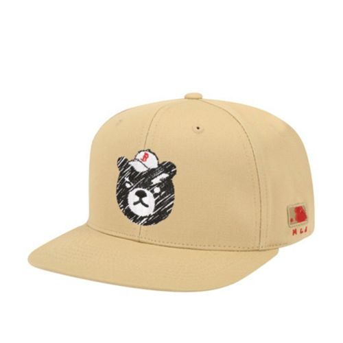 Mũ MLB Mega Bear Snapback Cap Boston Red Sox 32CPA1111 Màu Be Đậm