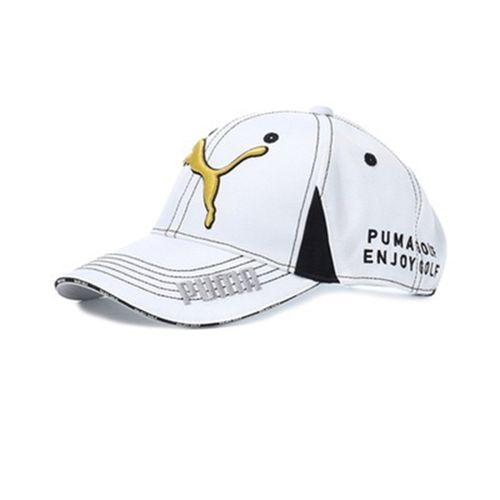 Mũ Puma 866562 Tour Round Golf Cap Màu Trắng Vàng-1