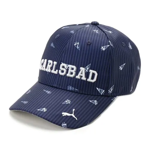 Mũ nón Puma Mũ lưỡi trai - Mũ Puma Golf Polyester Mini Graphic Cap 025008 Màu Xanh Navy - Vua Hàng Hiệu