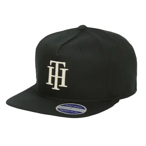 Mũ nón Tommy Hilfiger Mũ lưỡi trai - Mũ Tommy Hilfiger Francesco TH Flat Brim Cap Deep Black Màu Đen - Vua Hàng Hiệu