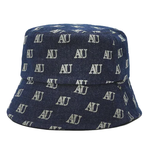 Mũ nón WHOAU - Mũ WHOAU Bucket Monogram WHACD2672A Màu Xanh Đậm - Vua Hàng Hiệu