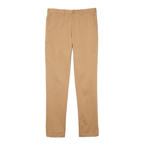 Quần Kaki Nam Lacoste Men's Slim Fit Gabardine Chino Pants HH955302S Màu Vàng Cát Size 36/34-1