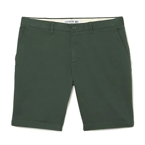 Lacoste - Quần Short Nam Lacoste Slim Fit Stretch Cotton Bermuda Shorts FH2647 5HX Màu Xanh Đậm Size 33 - Vua Hàng Hiệu