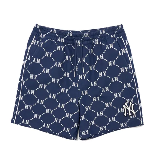 MLB Korea Nữ Quần shorts - Quần Shorts MLB Diamond Monogram Setup Cotton-Jacquard New York Yankees 3ASMM0323-50NYL Màu Xanh Đậm Size XL - Vua Hàng Hiệu