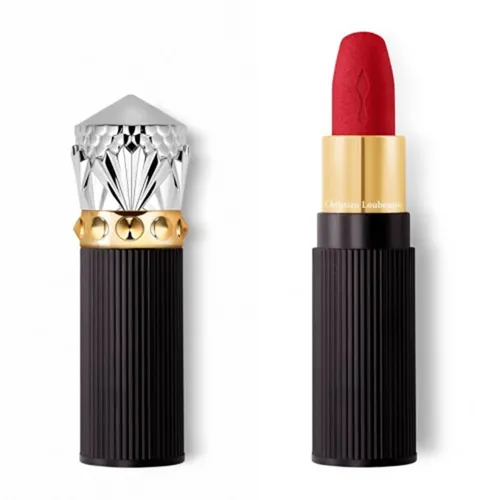 Christian Louboutin - Son Christian Louboutin Rouge Silky Satin On The Go Satin Lipstick - Red Dramadouce 005M Màu Đỏ - Vua Hàng Hiệu