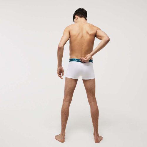 Set 3 Quần Lót Nam Lacoste Men's Underwear 5H3389001 White Màu Trắng Size 5-6