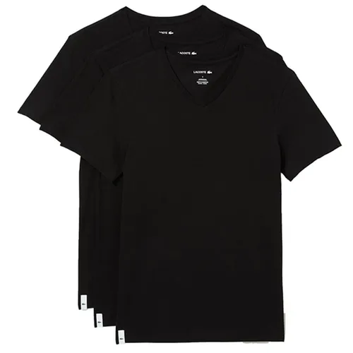 Set Áo Thun Nam Lacoste Men's TShirt Z Neckline In Shape Of V Three-Pack TH3374031 Màu Đen Size 5 - Thời trang - Vua Hàng Hiệu