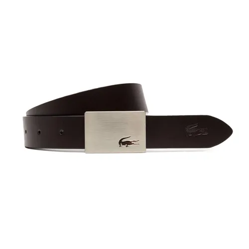 Thắt Lưng Nam Lacoste Men's Reversible Leather Belt And 2 Buckles Gift Set RC4012371 Màu Đen Nâu Size 110
