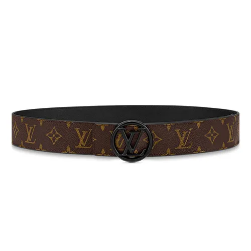 Thắt Lưng Nam Louis Vuitton LV Circle 40mm Reversible Belt M0170Q Màu Nâu Đen