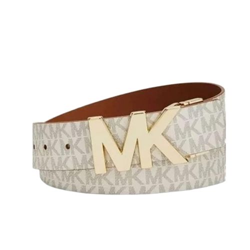 Thắt Lưng Nữ Michael Kors MK Twist Reversible Belt 558390 Màu Trắng Bản 3cm