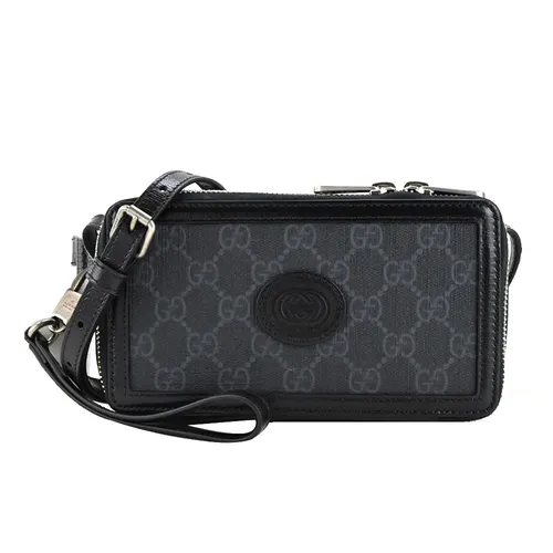 Túi Đeo Chéo Gucci Mini Bag With Interlocking G Màu Đen - Túi xách - Vua Hàng Hiệu