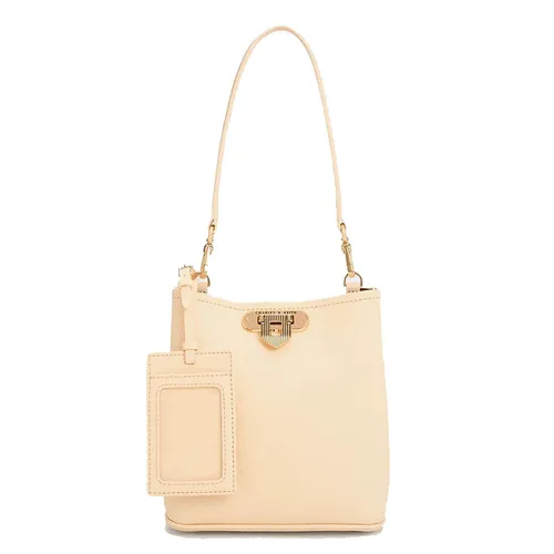 Túi Đeo Chéo Nữ Charles & Keith CNK Alcott Bucket Bag Beige 10782094 Màu Be