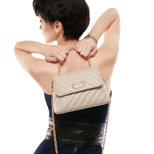Túi Đeo Chéo Nữ Lyn Lombardy S Crossbody Bags LL23FBS061 Màu Xám