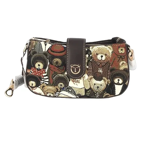 Túi Đeo Chéo Nữ TTWN BEAR TN2660 TN2720 Màu Nâu Đen