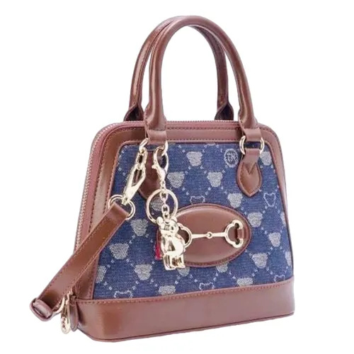 Túi Đeo Chéo Nữ TTWN BEAR TN2955 Xanh Viền Nâu