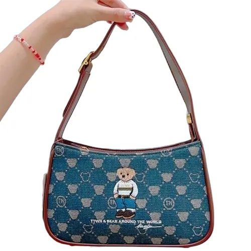 Túi Đeo Chéo Nữ TTWN BEAR TN3019 Màu Xanh Denim