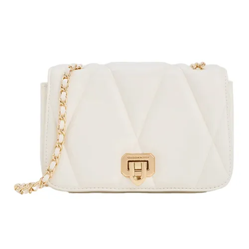 Túi Đeo Vai Nữ Charles & Keith CNK  Arwen Quilted Shoulder Bag White 20271223 Màu Trắng