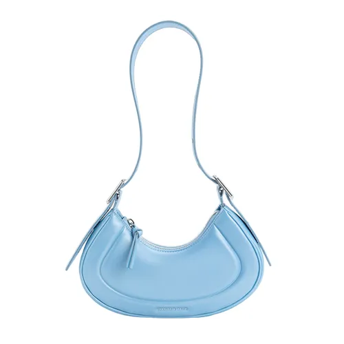 Túi Đeo Vai Nữ Charles & Keith CNK Petra Curved Shoulder Bag Blue 20271258 Màu Xanh Blue
