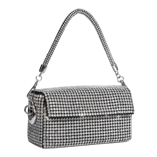 Giarité - Túi Đeo Vai Nữ Giarité Silver Rhinestone Crystals Màu Bạc - Vua Hàng Hiệu